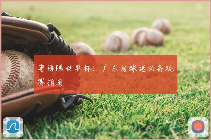 粤语睇世界杯：广东话球迷必备观赛指南